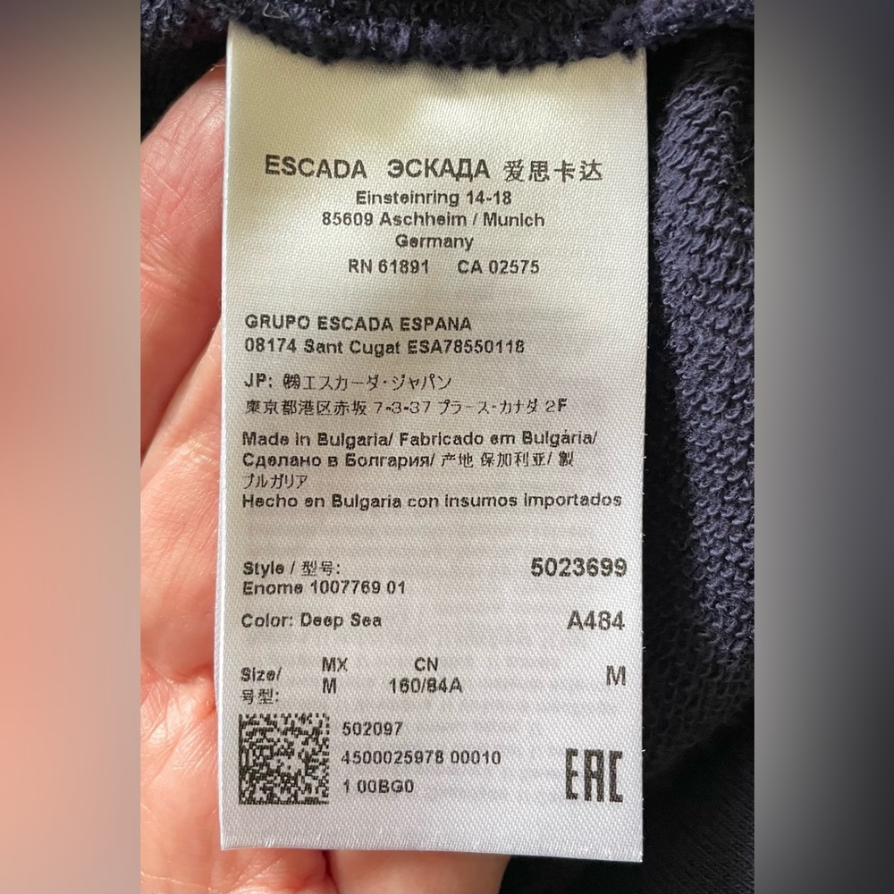 Escada by Margaretha Ley Navy Sweater - Picture 12 of 15